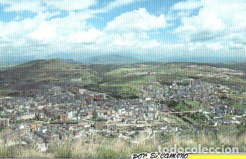 Postales: POSTAL PV01378: Vista panoramica de Ponferrada publicidad La Junta - NULL