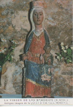 Postcards: Postal E03357: La Virgen de los Remedios (S. XIII) Antigua imgen de la puerta de San Juan, Segovia -