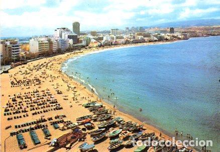 Cartoline: POSTAL PV00597: Vista panoramica playa de Las Canteras en Las Palmas - NULL