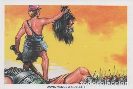 Postcards: Postal E07410: Las Mas Bellas Tarjetas Postales Siglo XIX y XX. La Sagrada Biblia. David vence a Go