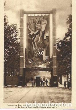 Postkarten: POSTAL A2675: Porte de Ornay. Exposicion Artes Decorativas Paris