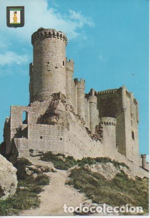 Postales: Postal E06300: Subida al Castillo y detalle del Torre&oacute;n-Pe&ntilde;afiel. Valladolid - Varios