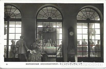 Postkarten: POSTAL A2626: Ferrocarril en el Palacio Nacional Exposicion Barcelona - NULL