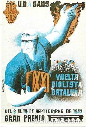 Postcards: POSTAL A2404: Gran Premio Pirelli Volta a Catalunya 1941