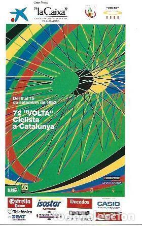 Postcards: POSTAL A2455: Cartel 72 Volta Ciclista a Catalunya 1992