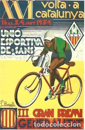 Postkarten: POSTAL A2399: Cartel XVI Volta a Catalunya 1934