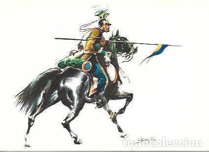 Postais: POSTAL A2481: Soldado del Regimiento de Lanceros Almansa - NULL