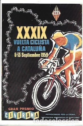 Postkarten: POSTAL A2422: Cartel Volta a Catalunya 1959
