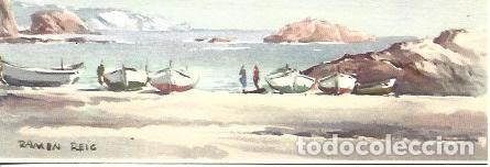 Cartoline: POSTAL A2552: Playa de Tossa de Mar, por Ramon Reig