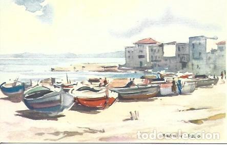 Postkarten: POSTAL A2547: Playa de L'Escala, por Ramon Reig