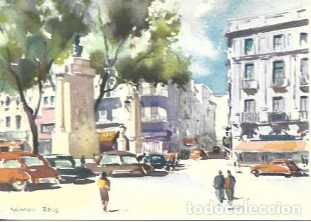 Cartoline: POSTAL A2558: Rambla de Figueres, por Ramon Reig - NULL