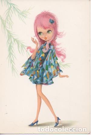 Cartes Postales: Postal E06609: Postal Vintage de Alain, chica joven - Alain