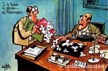 Postales: POSTAL PV02249: Loteria Nacional. Dibujos humoristicos por Mingote, Serie E num. 7/12