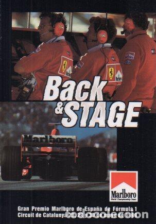 Postales: POSTAL PV02078: Publicidad Premio Marlboro de Espa&ntilde;a Formula 1 1999 Back&Stage - NULL
