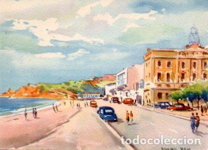Postkarten: POSTAL PV02494: El Paseo de Lloret de Mar por Ramon Reig