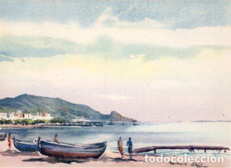 Cartoline: POSTAL PV02464: La bahia de Rosas por Ramon Reig - NULL