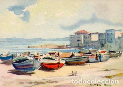 Postkarten: POSTAL PV02465: Playa de La Escala por Ramon Reig