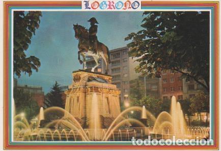 Postales: Postal E05981: Estatua del General Espatero. Logro&ntilde;o - Varios - Foto 1