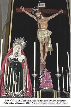 Postales: POSTAL A1258: Santisimo Cristo de Zacatecas y Santa Maria del Socorro. Parroquia de Santiago de Mont