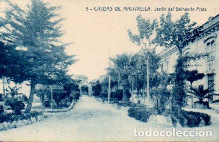 Cartoline: POSTAL PV03044: Jardin del Balneario Prats en Caldas de Malavella