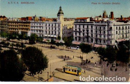 Postkarten: POSTAL PV03045: Plaza de Catalu&ntilde;a detalle, Barcelona