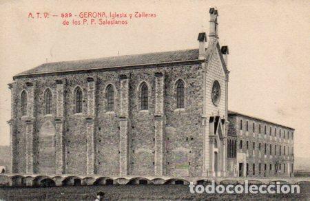 Cartoline: POSTAL PV03043: Iglesia y talleres de los P. P. Salesianos en Gerona - NULL