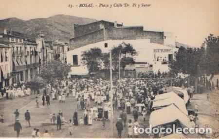 Postais: POSTAL PV03390: Plaza y Calle Dr. Pi i Su&ntilde;er, Rosas - NULL