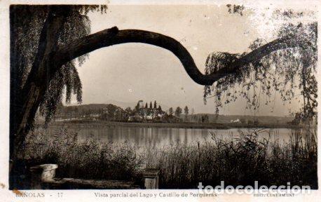 Postkarten: POSTAL PV03281: Vista parcial Lago y Castillo de Porqueras, Ba&ntilde;olas - NULL