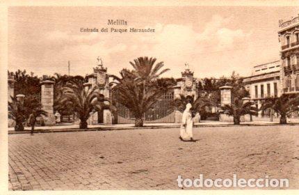 Postkarten: POSTAL PV02854: Melilla entrada del Parque Hernandez - NULL