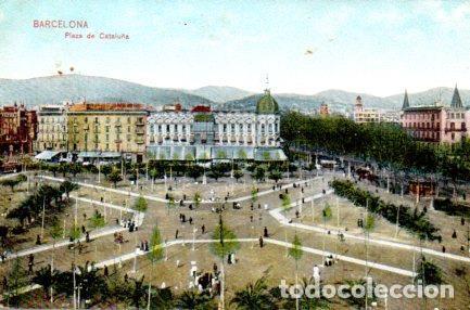 Postais: POSTAL PV02897: Vista parcial Plaza de Catalu&ntilde;a, Barcelona