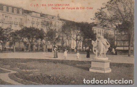 Postkarten: POSTAL PV02924: Detalle del Parque de Eldi Elder, San Sebastian