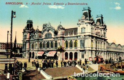 Postkarten: POSTAL PV02782: Mundial Palace estacion Barcelona - NULL