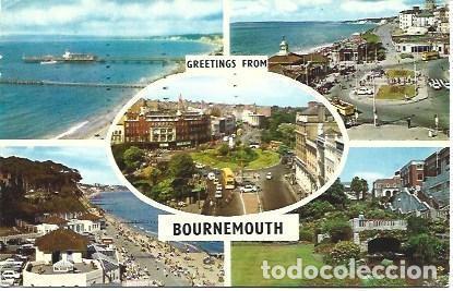 Postales: POSTAL L00230: Recuerdos de Bournemouth - Foto 1
