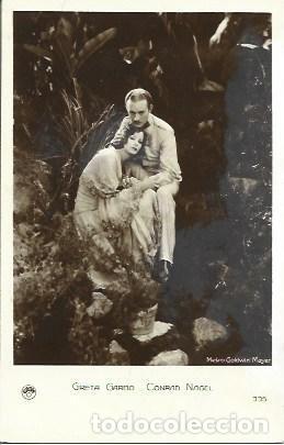 Postales: POSTAL A3273: Greta Garbo y Conrad Nagel - Foto 1
