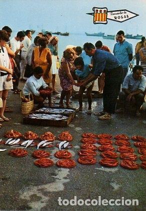 Postcards: POSTAL PV00281: Subasta de pescado en Rosas, Girona - NULL