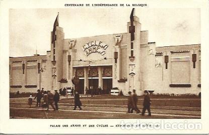 Postkarten: POSTAL A2958: Palais des Armes et des Cycle de la Exposicion de Liege