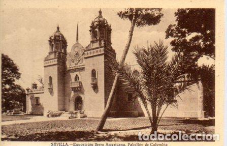 Cartoline: POSTAL PV03710: Sevilla. Exposicion Ibero Americana Pabellon de Colombia - NULL