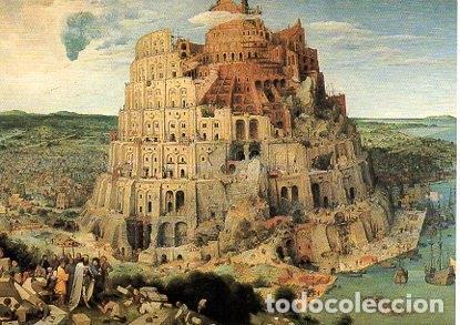 Postkarten: POSTAL PV00121: Tower of Babel, Pieter Bruegel - NULL