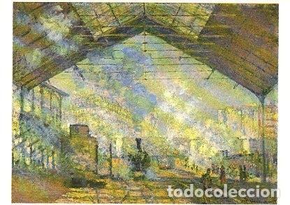 Postais: POSTAL PV00132: La gare Saint-Lazare, Claude Monet - NULL