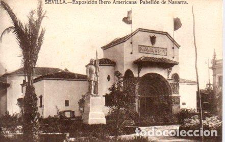 Postales: POSTAL PV03612: Sevilla. Exposicion Ibero Americana Pabellon de Navarra - NULL