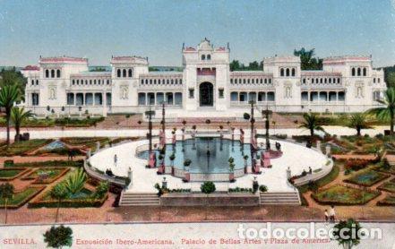 Postcards: POSTAL PV03592: Sevilla. Exposicion Ibero Americana , Palacio de Bellas Artes - NULL