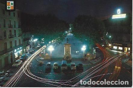 Postales: POSTAL L01167: Vista nocturna de la Rambla de Figueres, Girona - NULL
