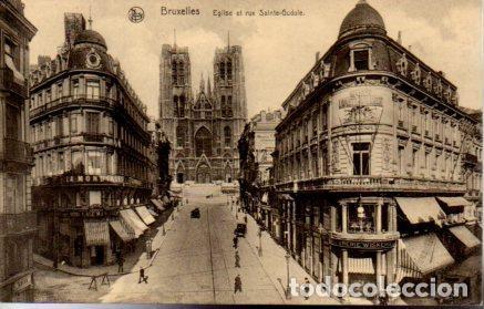Postkarten: POSTAL PV03514: Eglise et rue Sainte-Gudule, Bruxelles - NULL