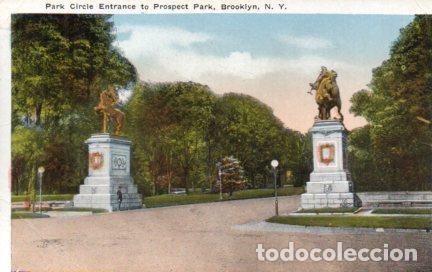 Postkarten: POSTAL PV03866: Park Circle Entrance to Prospect Park, Brooklyn N.Y.