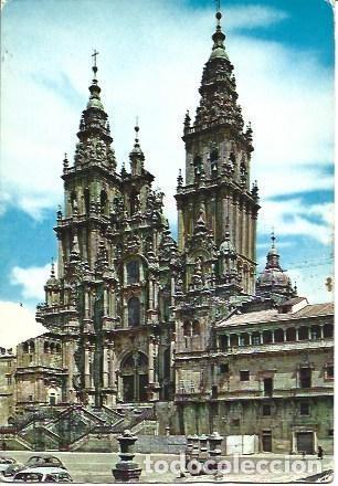 Postales: POSTAL L00765: Fachada del Obradoiro de la Catedral de Santiago de Compostela