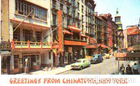 Postkarten: POSTAL PV04293: Mott Street of Chinatown, New York