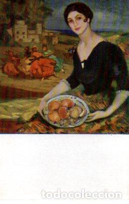 Postkarten: POSTAL PV04824: El plato de frutas por F. Beltran n&ordm; 669. N. Coll Salieti - NULL