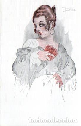 Cartoline: POSTAL PV04846: Tipo espa&ntilde;ol por A. Garcia Gutierrez n&ordm; 568. N. Coll Salieti