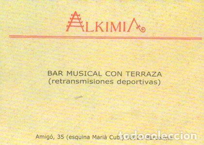 Postcards: POSTAL PV05032: Publicidad Alkimia bar musical, Barcelona - NULL