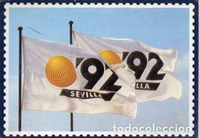 Postales: POSTAL PV04945: Publicidad Filatelia Guadalquivir banderas Expo 92